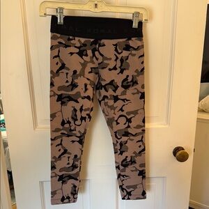 Koral Black and Brown Leggings Athletic Fit